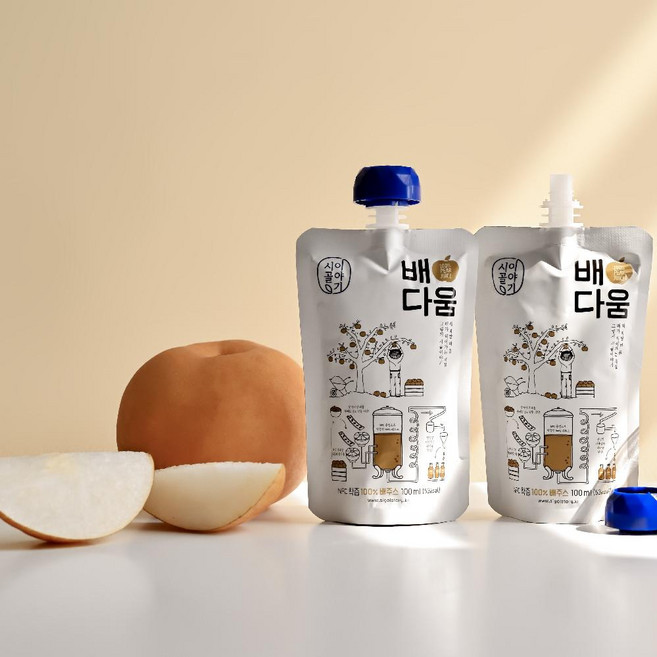 저온착즙 배즙 100ml 배다움 아기주스