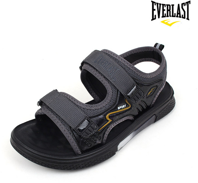 [고급인솔증정] 에버라스트 정품 E리바노 남성 벨크로 스포츠 샌들 경량 메쉬 푹신한 쿠션 논슬립 미끄럼 방지 발편한 신발 여름 슬리퍼