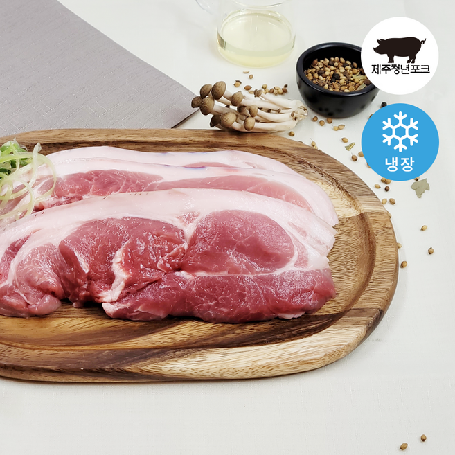 제주흑돼지 앞다리살 전지 1kg 구이용 수육용 찌개용 제육용, 500g, 1개