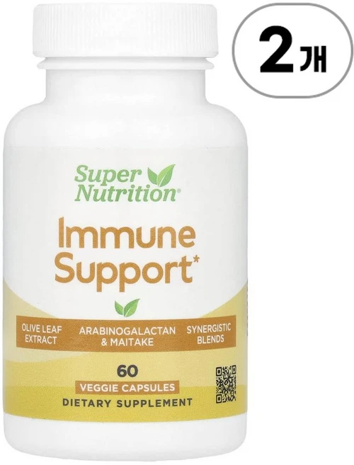슈퍼 뉴트리션 이뮨 서포트 아라비노갈락탄 함유 Super Nutrition Immune Support with Arabinogalactan 60정, 2개 - 쿠팡