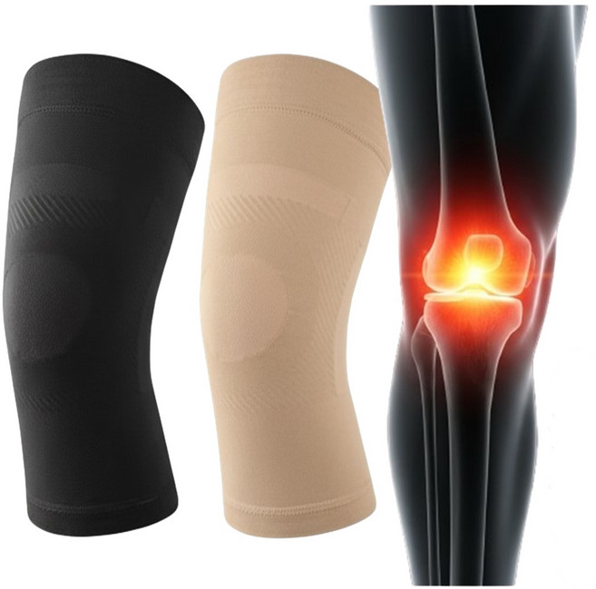 1등급의료기기 의료용 앉기편한 무릎보호대 밴드 1+1 2PCS(S~4XL) 통기성 혈액순환, 4개
