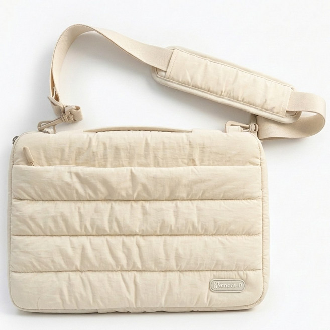 엠오피 맥북 그램 삼성 노트북 케이스 파우치 가방 크로스백, 1개, 크림