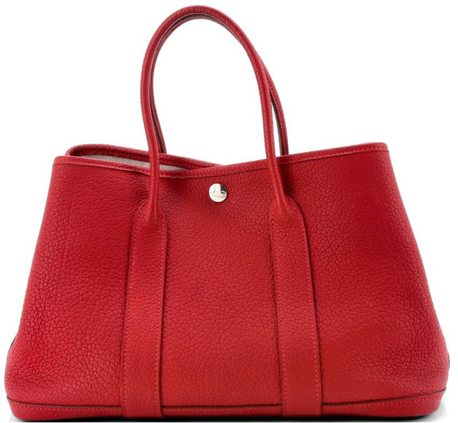 에르메스 중고 가든 파티 레더 30 토트 백