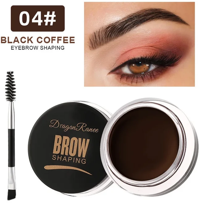 Dragon Ranee 와일드 아이브로우 스타일링 크림 눈썹 젤 비누 왁스 화이트 아이브로우 크림 6 가지 색상, 01 20222-04 - 쿠팡