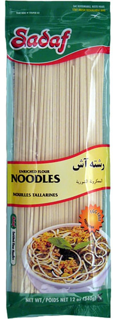 사다프 아쉬 레스테 국수 12 온스 - 강화 밀가루 국수 - Sadaf Ash Resteh Noodles 12 oz - Enriched Wheat Flour Noodles - Pe, 12-ounces (Pack of 10),Sadaf, 1, 1개, 340g