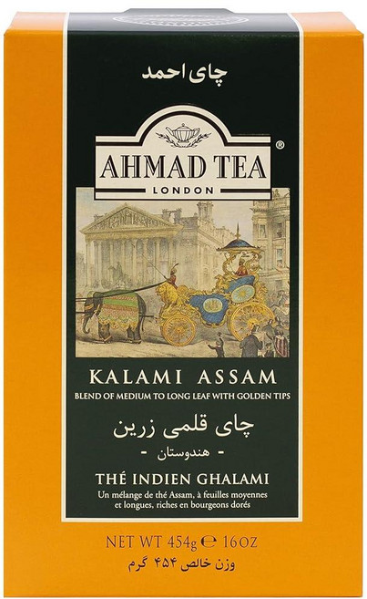 Ahmad Tea 홍차 바로티 아삼 루즈 리프 티 454g 230672, 칼라미 아삼, 454 Gram (Pack of 1), 1개, 454ml