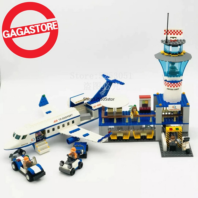 구디 시티에어포트 공항 호환 비행기 블럭장난감, 압취룡, 1개