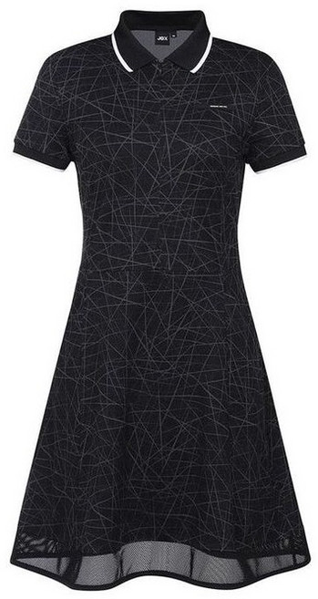 JDX 여성 기하학 패턴 흡한속건 요꼬에리 원피스 골프 일상 겸용 X1TSV6516