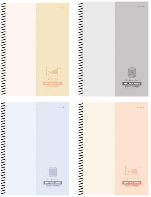 모닝글로리 3500 A4 수학연습장 (좌철/향균), 9개, (랜덤발송)