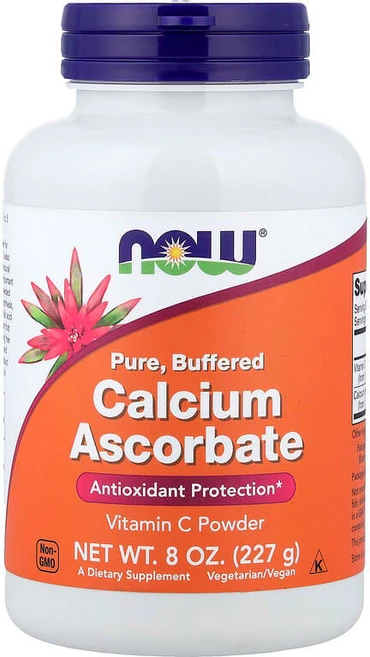 NOW Foods 순수 칼슘 아스코르빈산염 완충제 비타민 C 파우더 8 oz (227 g) NOW-00752, 227g, 1개 - 쿠팡