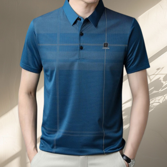 코엑티 중년 남성 여름 쿨소재 카라 반팔티