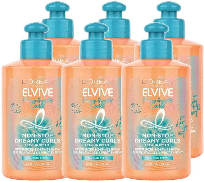로레알 파리 엘바이브 드림 렝스 컬스 논스톱 드리미 컬스 리브인 컨디셔너, 6개, 300ml - 쿠팡