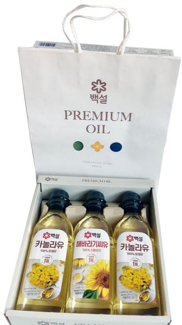 cj 식용유 선물세트 14호 오일 해바라기유 명절 선물 sta753fV, 500ml