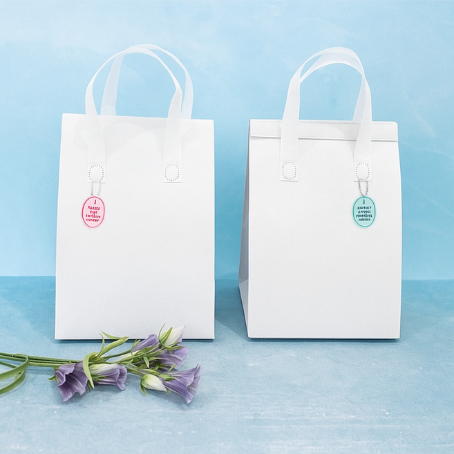 쇼핑백 케이크 디저트 보냉 가방 케이크쇼핑백, 핑크, 1개