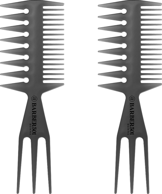 바버501 포마드 3WAY 스타일링 콤 포마드빗, 2개