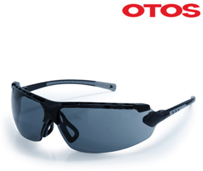오토스 B-904XGF 안전 차광 보안경 긁힘방지 고글, 1개, 다크 그레이