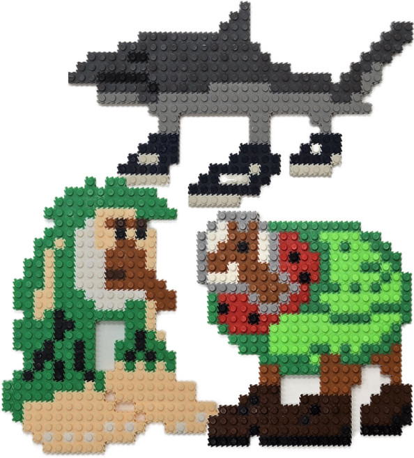 이탈리안 브레인롯 10mm 디폼블럭, 트랄랄레로+브르르+지라프, 1개