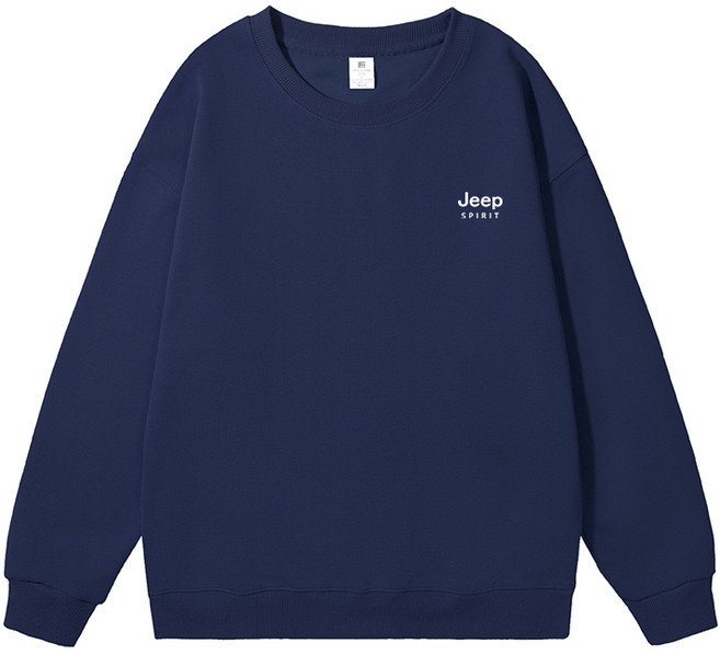 지프스피릿 남녀공용 더블 코튼 오버핏 라운드 맨투맨 D22