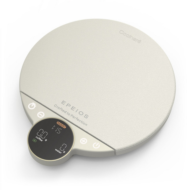 EPEIOS 에페이오스 밸런스 스마트 브루잉 저울 커피 스케일, CES-223, 화이트, 3kg