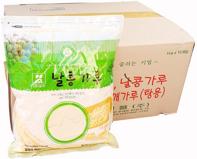 새마원 소연 날콩가루 생콩가루, 10개, 1kg