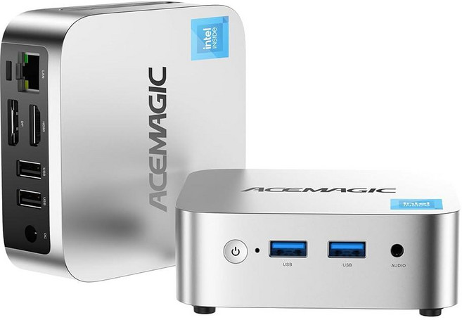 ACEMAGIC V1 미니 PC 컴퓨터 Twin Lake N150(비트 N100/N95) 16GB DDR4 RAM 512 SSD 컴퓨터 최대 3.6GHz 데스크톱 듀얼 4, N150+16GB+1TB