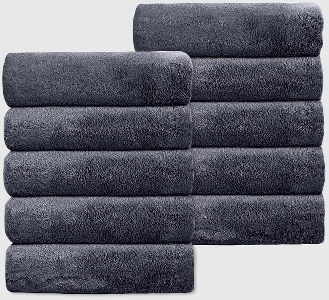 연화삼월 수건 독일 5성급 수건 10장 호텔 수건 40수 세면 타올 먼지없는 수건 수건 5개 OEKO-TEX 알러지/진드기방지 항균인증, 10개, 다크그레이