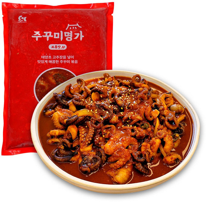 양념주꾸미 명가주꾸미 쭈꾸미 밀키트 500g 팩 2인분, 1개