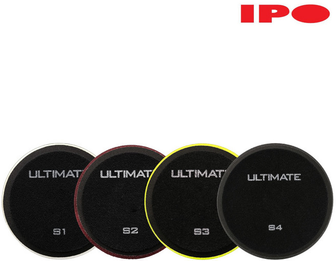 IPO 얼티메이트 DA(듀얼) 스폰지패드 S1 S2 S3 S4 5인치/6인치, 801S2(빨간색 - 초벌), 6인치