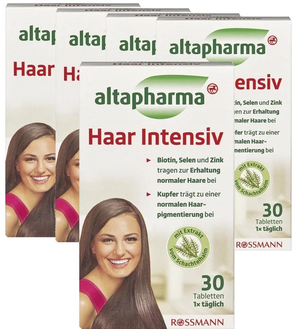 독일 알타파마 ALTAPHARMA Intensive hair 헤어 인텐시브 비오틴, 30정, 5개 - 쿠팡