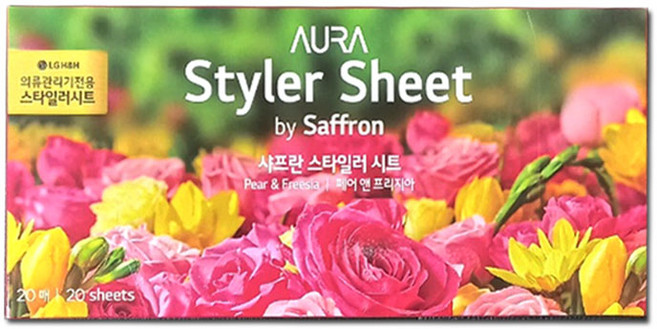 LG정품 스타일러 향기시트 페어 앤 프리지아(20매), 1개