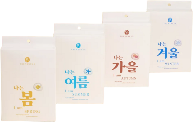 THE NANEUN 수분 콜라겐 마스크팩 피부유형별 4종 세트, 4개, 5개입