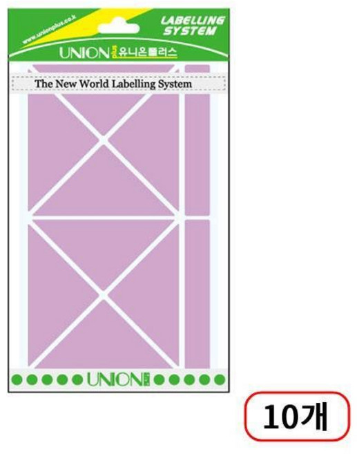 유니온)코너견출지(326-1)8매입/33*67mm, 보라(M320787) 10개