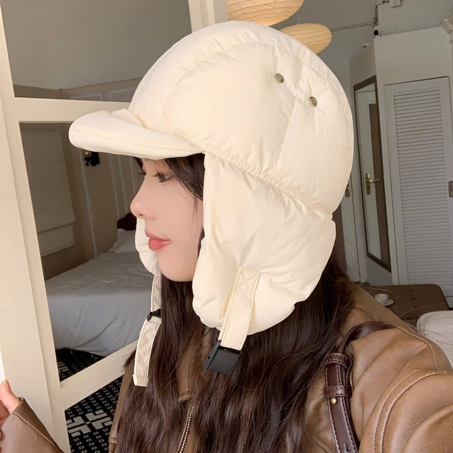 라별 방한 패딩 모자 남녀공용 에어핏 귀달이 겨울 모자