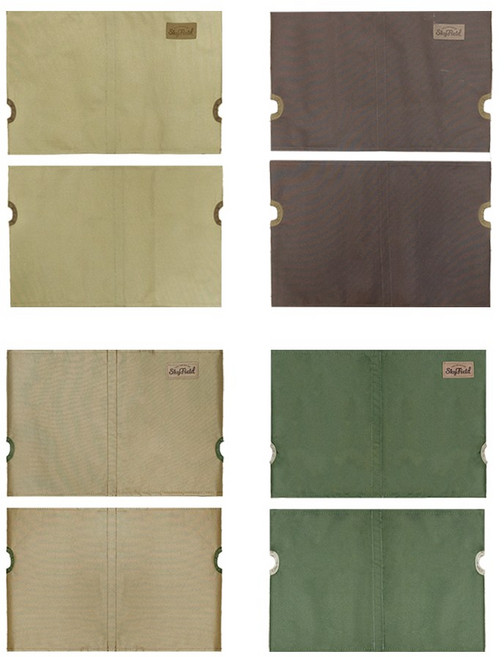 스카이필드 플랫체어 전용 시트 M/L (SF-CB-023024) / 캠핑 천갈이 덮개 등받이 커버 리폼 호환 의자 커버, L, 브라운, 1개