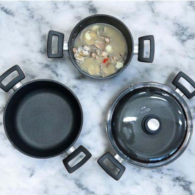 타뮤토피아 유로룩스 주물 전골냄비 하이전골 3종택1 20 24 26cm 편스토랑 장신영 인덕션, 1개