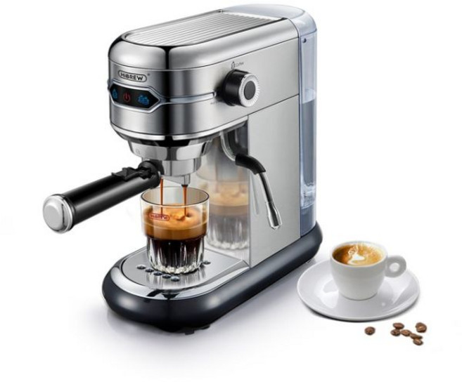 HiBREW-카페테라 19 바 Inox 반자동 슈퍼 슬림 ESE 포드 & 파우더 에스프레소 카푸치노 머신 온수 카페테라 H11, H11 SR, CHINA, EU