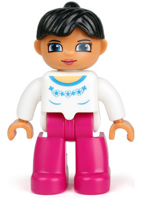 듀플로 호환 사람 피규어 큰 블럭 피규어 모음, 20. 엄마, 1개
