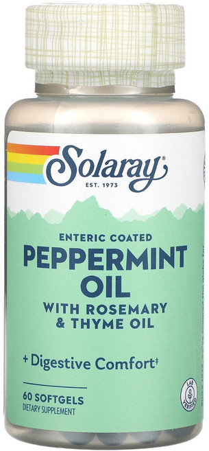 고급최고의영양제 Solaray 페퍼민트 오일 소프트젤 60정 좋습니다 할인중, 1개