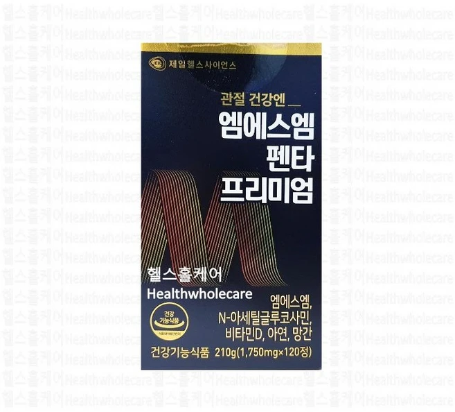 제일헬스사이언스 엠에스엠 펜타프리미엄 210g, 120정 - 쿠팡