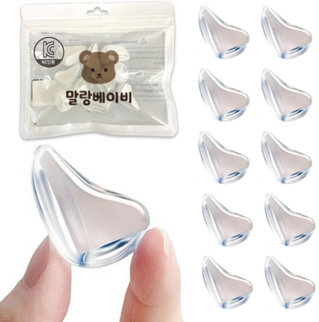 말랑베이비 프리미엄 모서리 보호대, 10개, 투명
