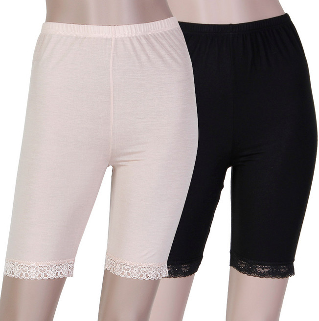국산 텐셀 5부속바지 빅사이즈 반바지 레이스 여성 원피스 롱속바지PT3105 930412345EA