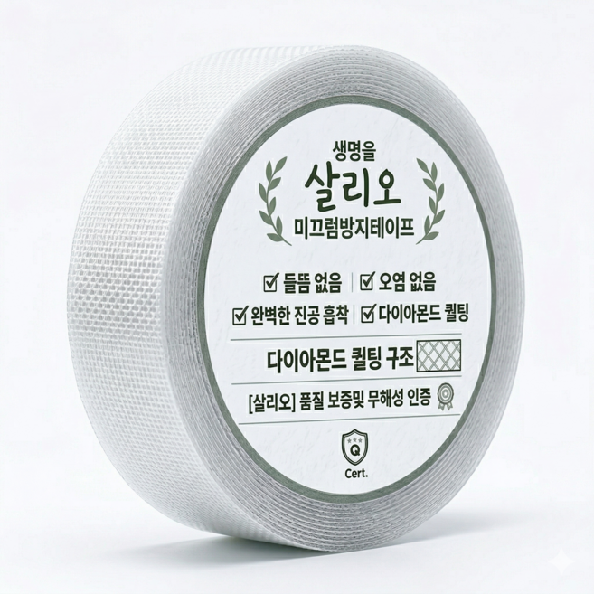 살리오 미끄럼방지테이프 바닥 접착식 스티커 논슬립 방수, 투명, 1개