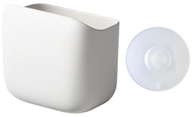 일본 마나 marna 욕실 컵홀더 세트 화이트 스탠드형 인테리어 W611W, 세안용품 쓰레기통, 1개, 화이트 세안용품쓰레기통