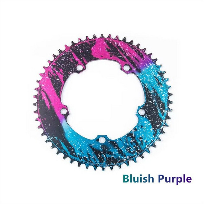 크랭크셋 Chooee bcd 130 체인 링 라운드 54 치아 brompton 접이식 자전거 체인 휠용 56t 셋 링, 1개