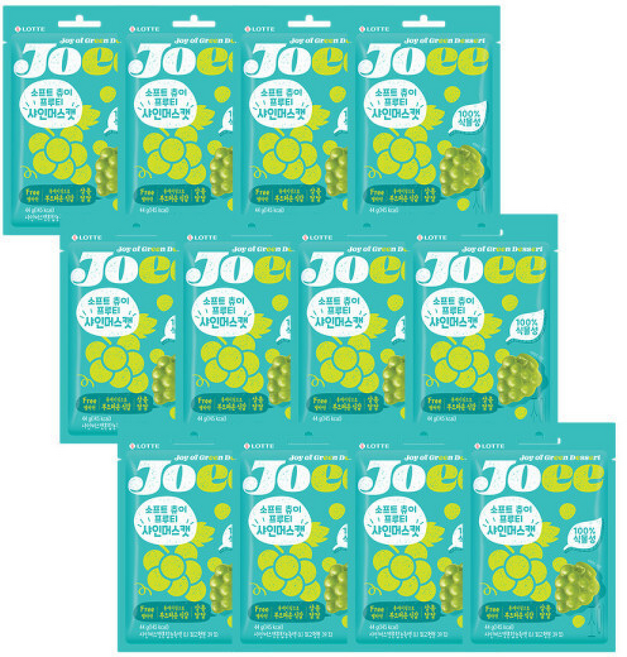 조이 소프트 츄이 샤인머스캣, 12개, 44g