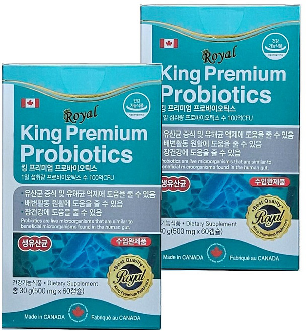 에버그린 킹 프리미엄 프로바이오틱스, 60정, 2개