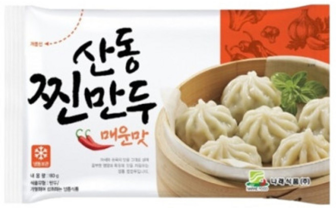 산동 매운 포자찐만두, 180g, 10개