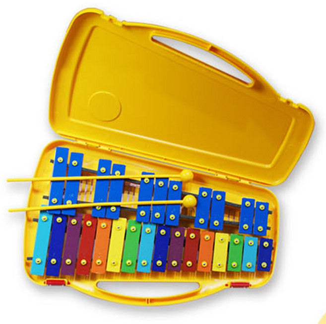 영창 25키 실로폰 YX-25KY-IN 교재용악기 타악기, 25판, 노랑, 1개