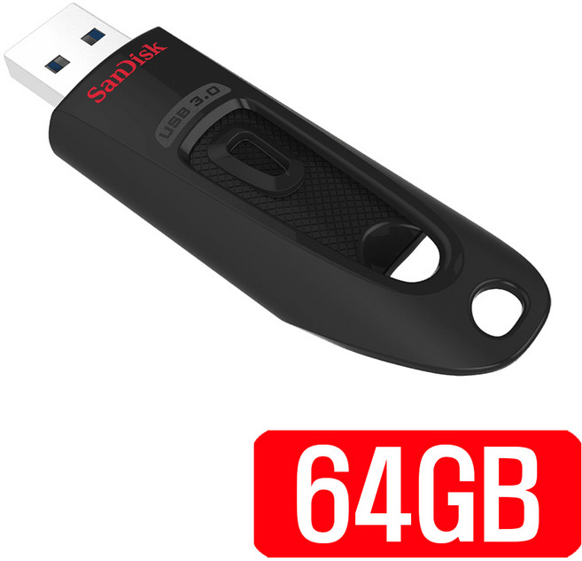 샌디스크 USB 메모리 울트라 CZ48/USB 3.0, 64GB