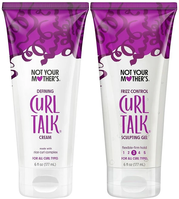 Not Your Mother's Curl Talk Frizz Control 스컬프팅 젤 & 디파이닝 크림 (, Not Your Mother's Curl Talk Fr - 쿠팡